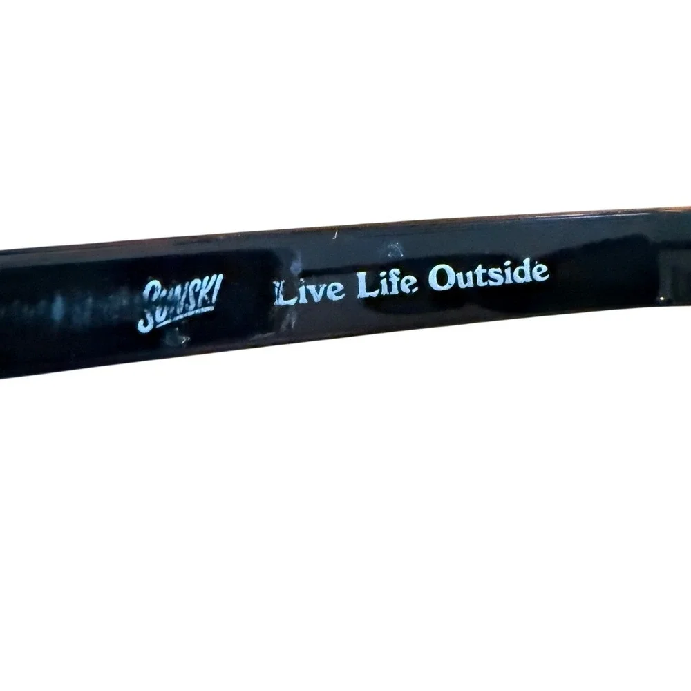 Sunski Ventana Sunglasses Black Square Frame Coastal Outdoor Active Campcore